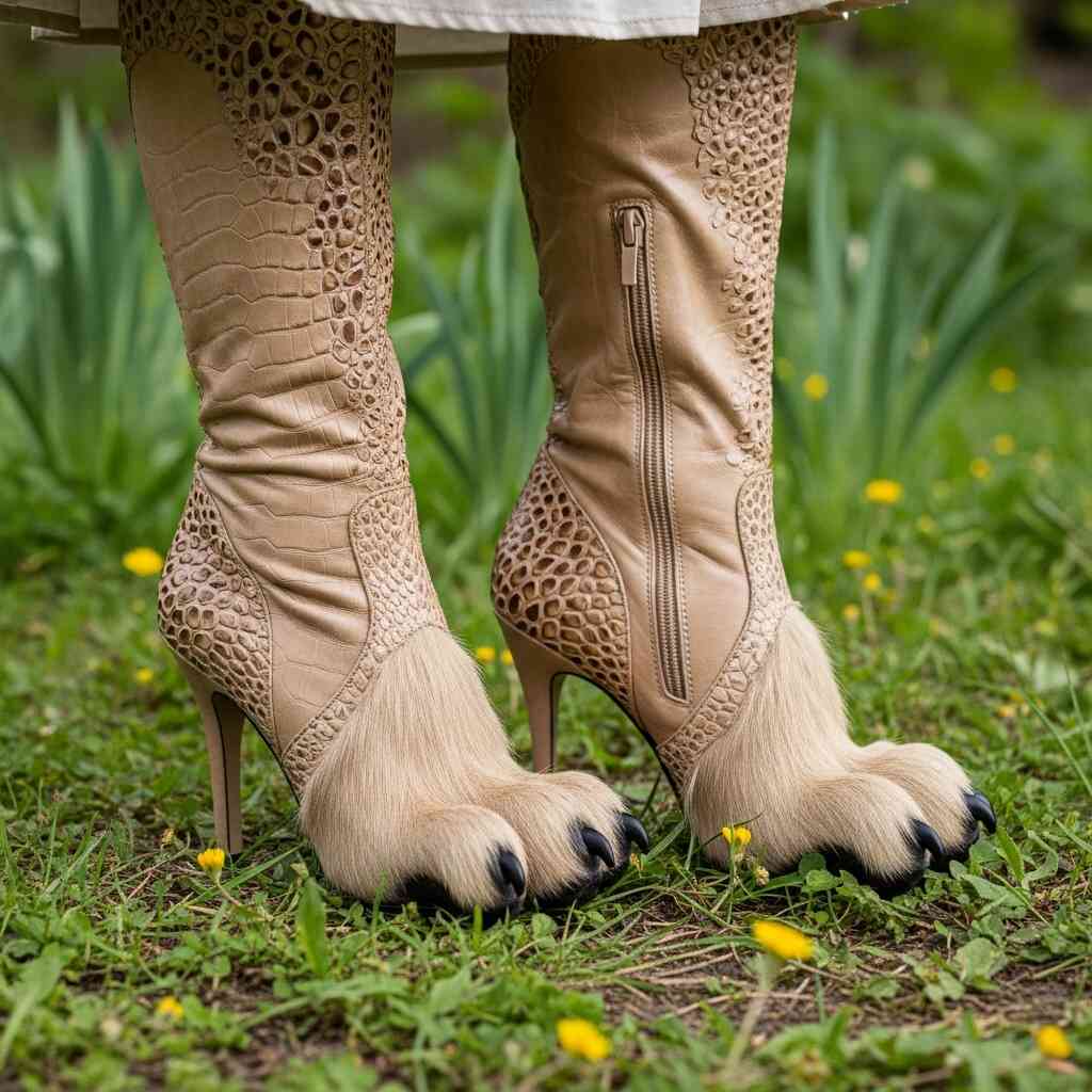 The Fascinating World Of Animal Feet Shaped Boots A Unique Fashion 