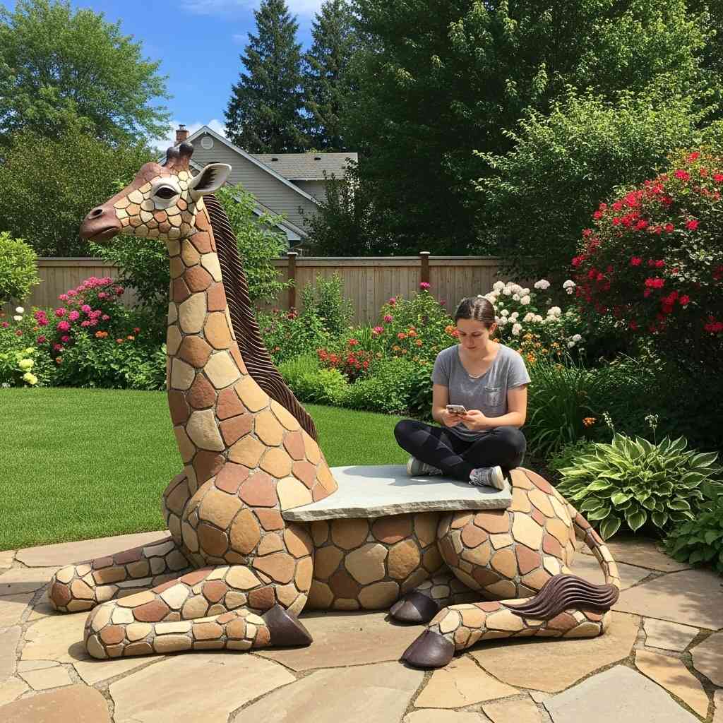 Animal Benches Made From Stone: A Fusion of Nature and Sculpture